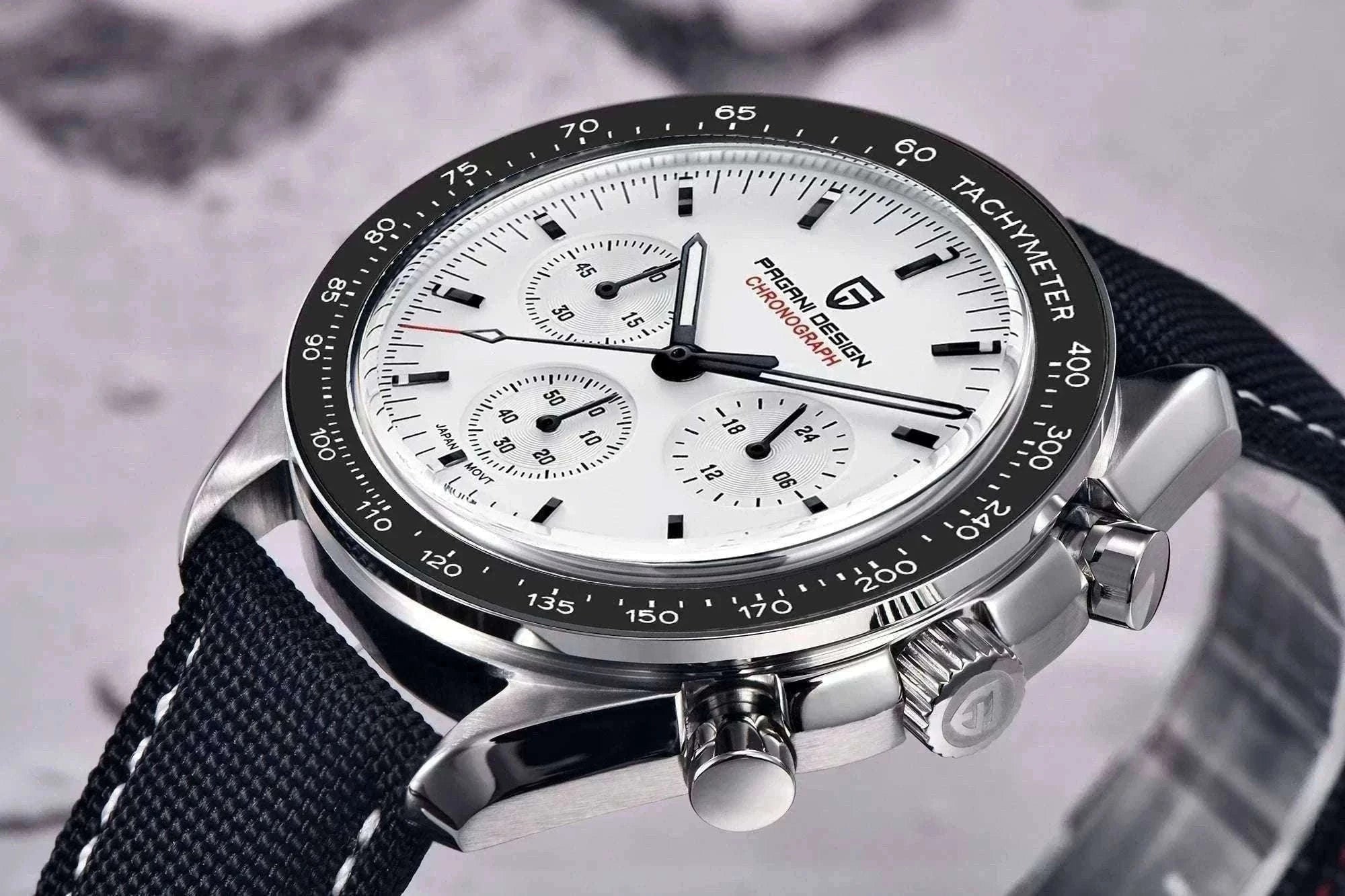 Pagani Design PD-1701 Chronograph Watch Sapphire 100M Waterproof-Gold / GERMANY