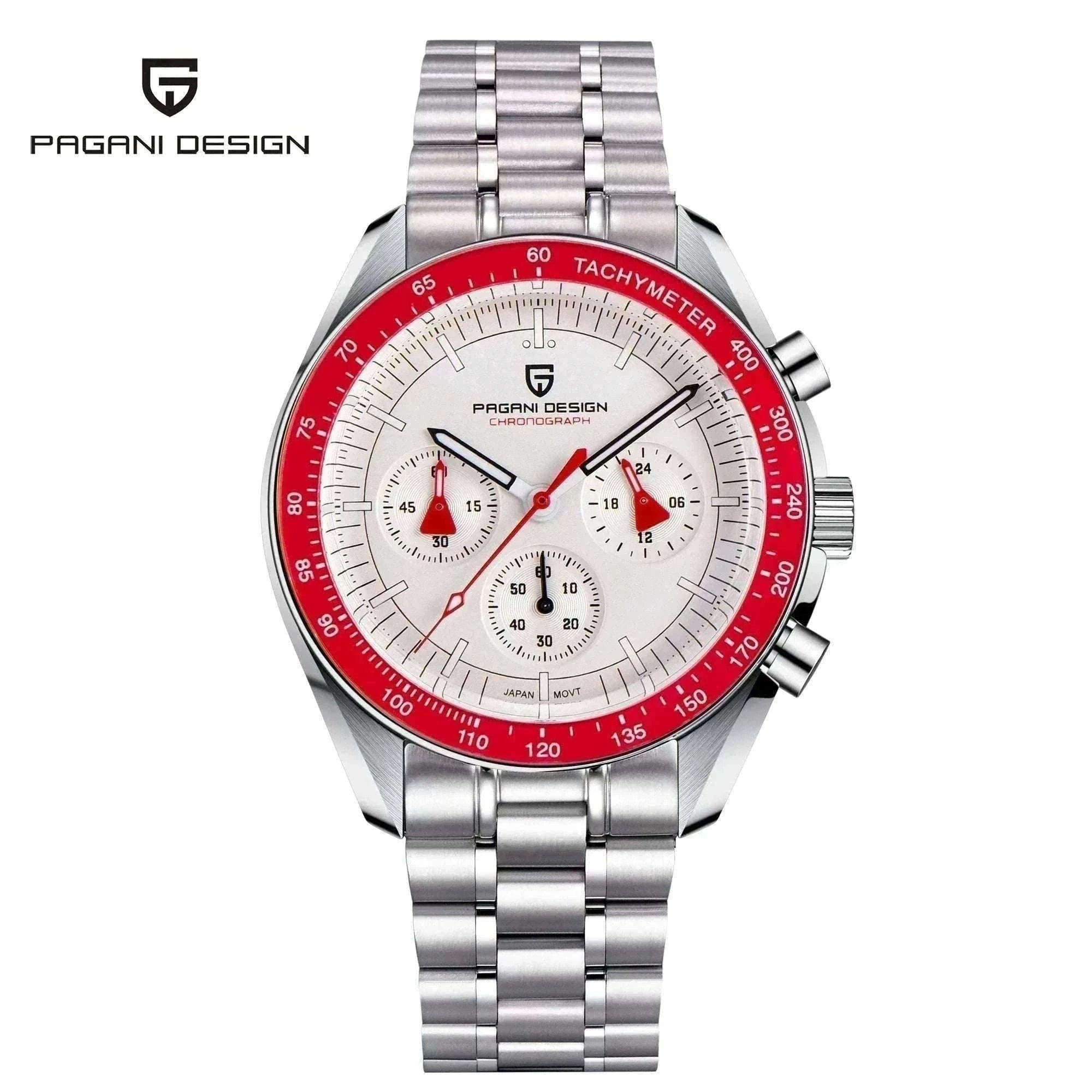 Pagani Design PD-1701 Chronograph Watch Sapphire 100M Waterproof-Gold / GERMANY