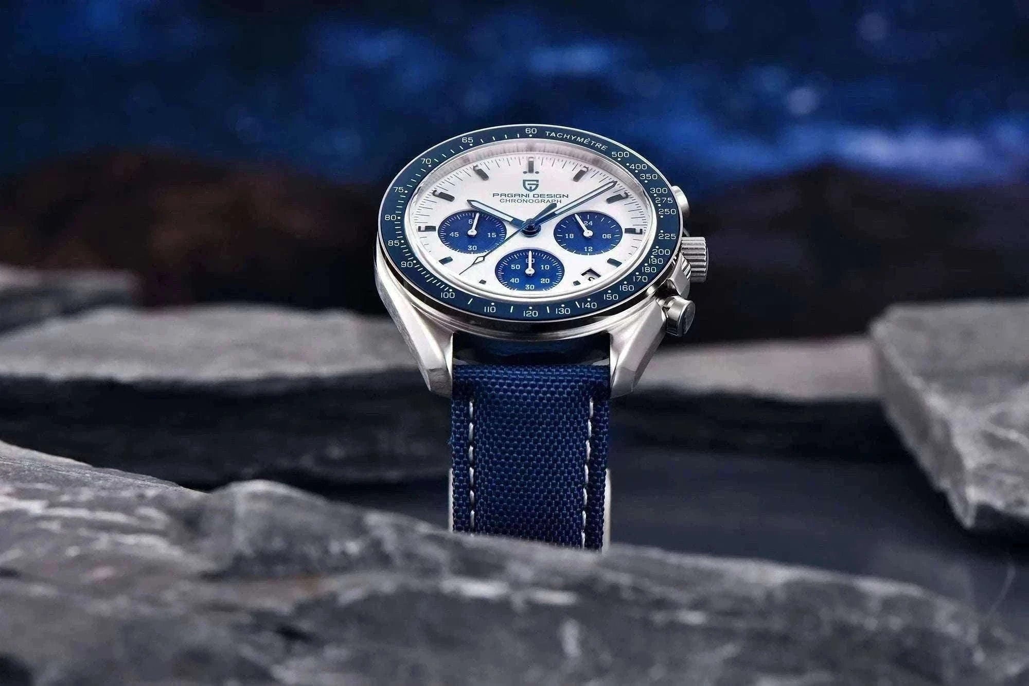 Pagani Design PD-1701 Chronograph Watch Sapphire 100M Waterproof-Gold / GERMANY