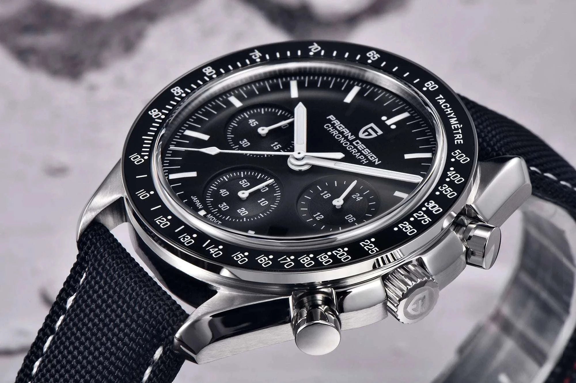 Pagani Design PD-1701 Chronograph Watch Sapphire 100M Waterproof-Gold / GERMANY