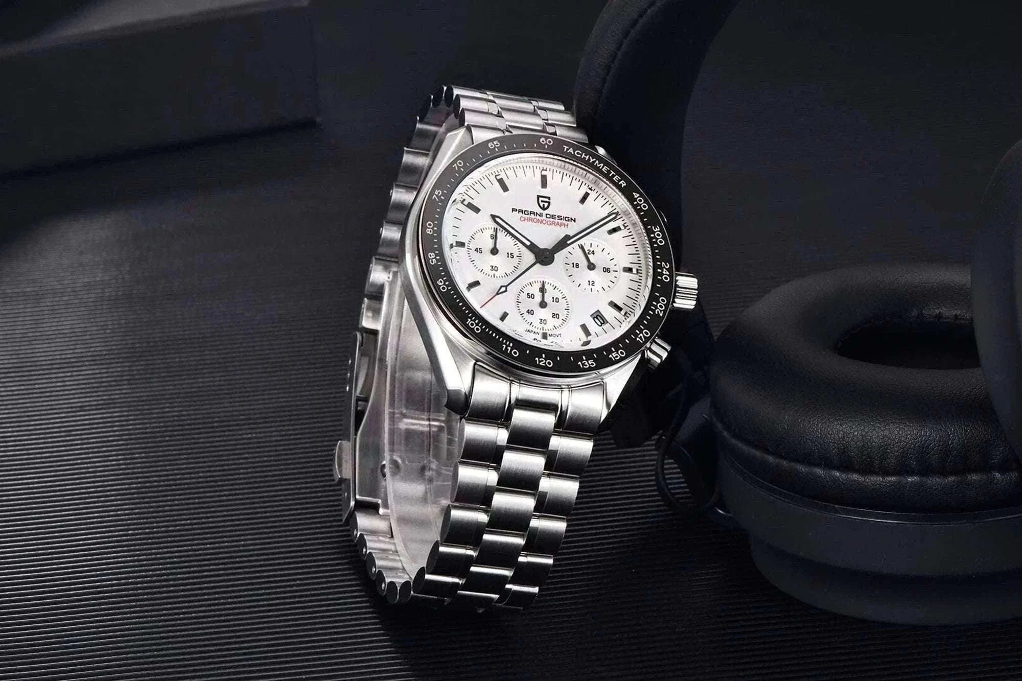 Pagani Design PD-1701 Chronograph Watch Sapphire 100M Waterproof-Gold / GERMANY