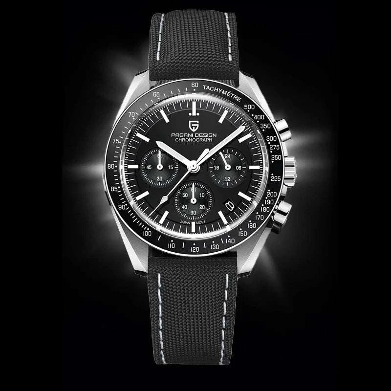 Pagani Design PD-1701 Moon Chronograph Quartz Watch 100M-Sky Blue / No / United States