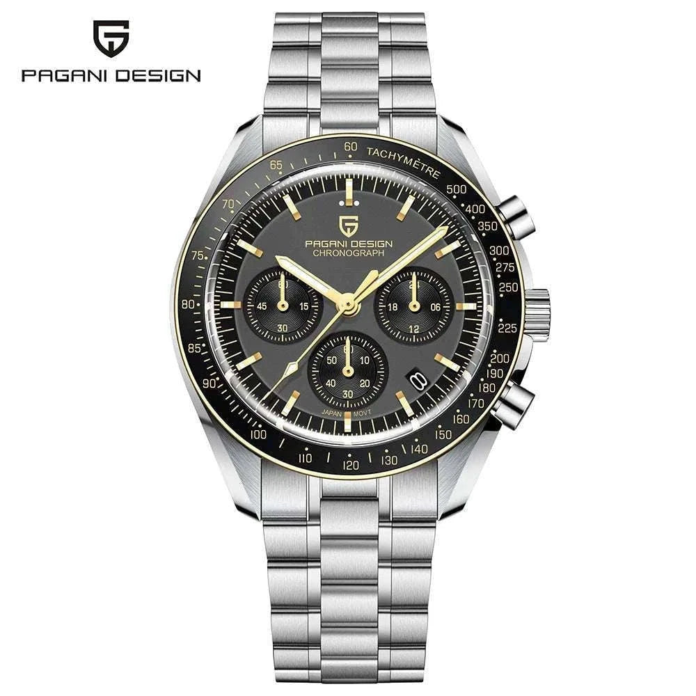 Pagani Design PD1701 Moonwatch Chronograph Sapphire Steel Watch-Blue N / United States