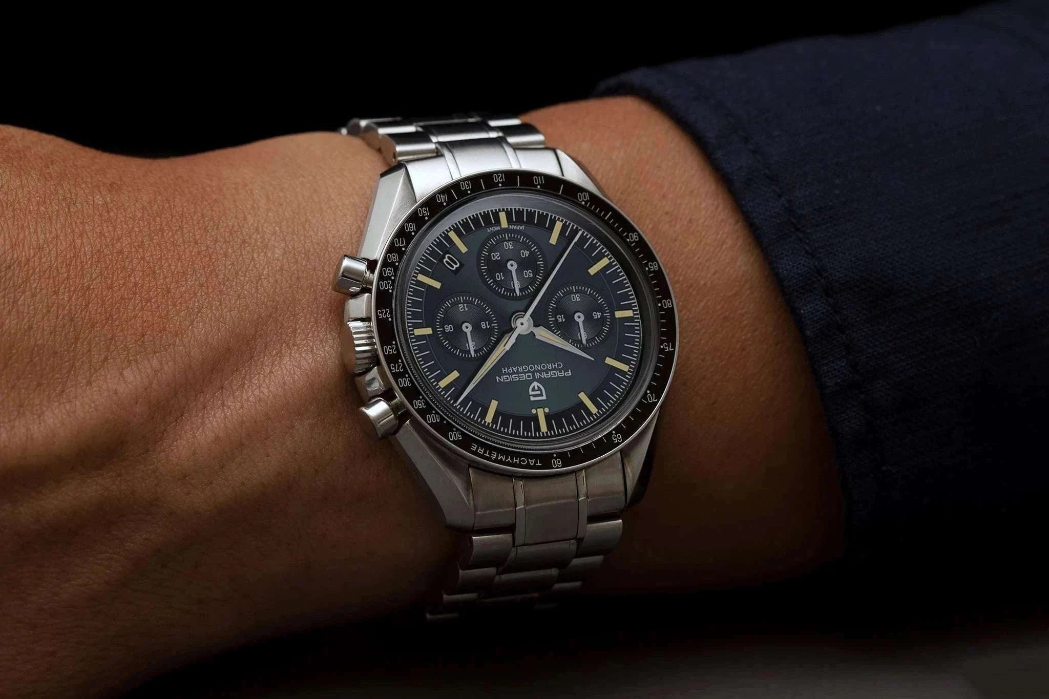 Pagani Design PD1701 Moonwatch Chronograph Sapphire Steel Watch-Blue N / United States