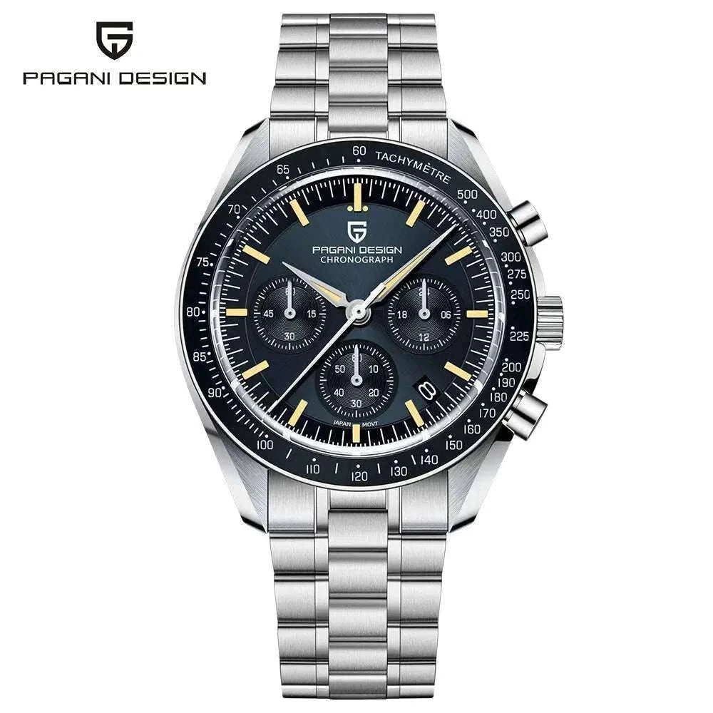 Pagani Design PD1701 Moonwatch Chronograph Sapphire Steel Watch-Blue N / United States