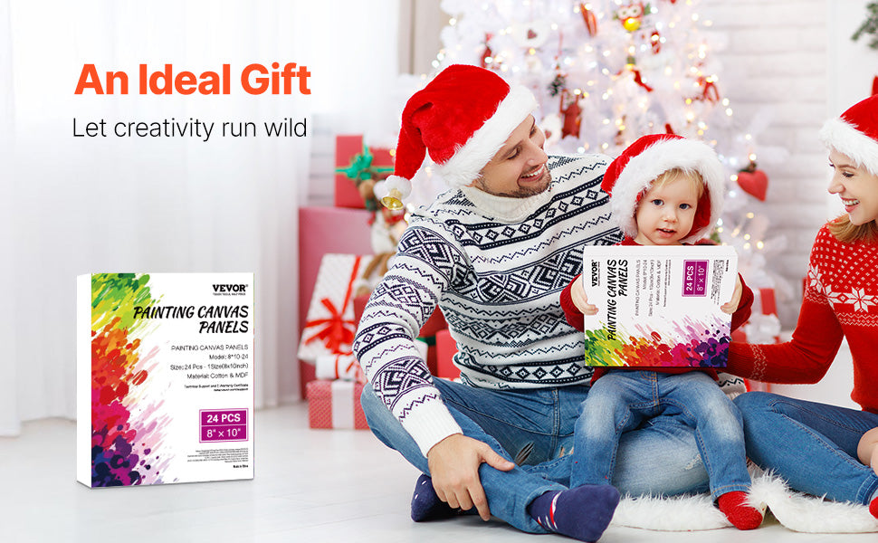 Zestaw 24 sztuk płócien malarskich 8x10 cali