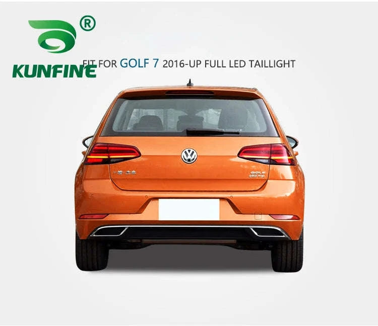 Pair of LED Tail Light Assembly for VW Golf 7 / 7.5-Smoked 2PCs / france