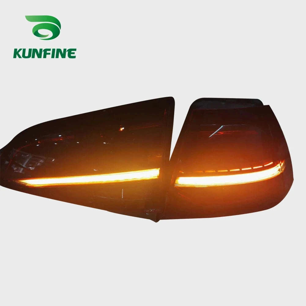 Pair of LED Tail Light Assembly for VW Golf 7 / 7.5-Smoked 2PCs / france
