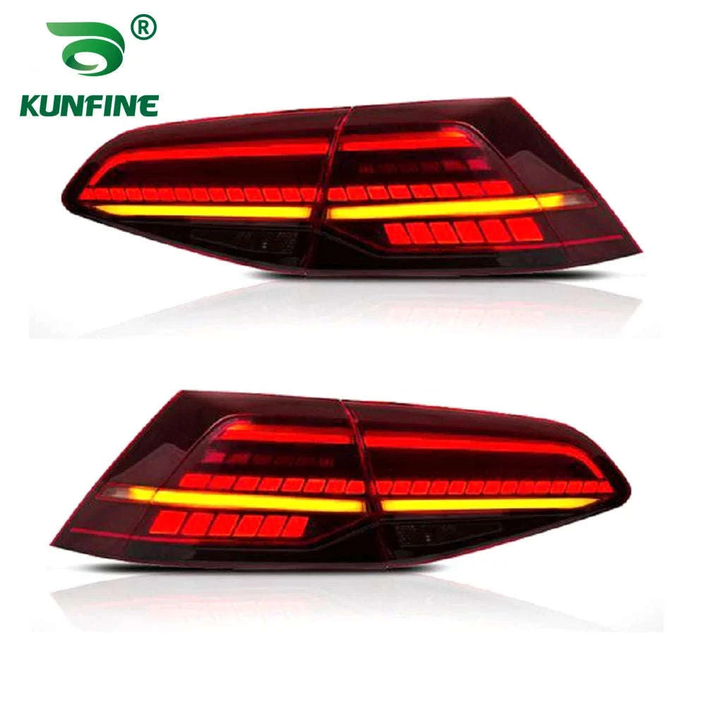 Pair of LED Tail Light Assembly for VW Golf 7 / 7.5-Smoked 2PCs / france