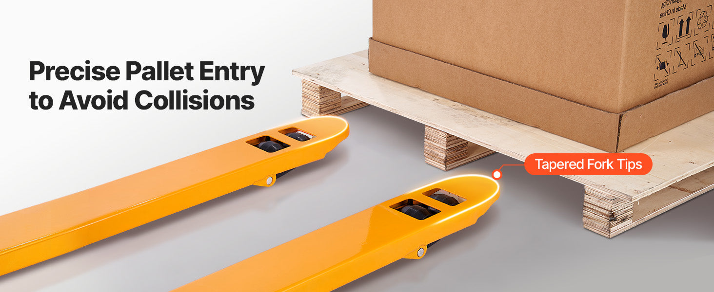5500 lbs Manual Pallet Jack Heavy Duty 3.35–7.1 in Lift Range
