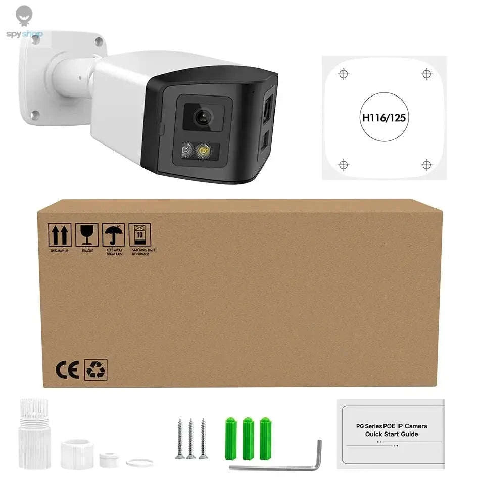 Panoramic IP Camera – 4MP Dual-Lens 180° Security Monitoring-4MP / 2.8mm / United States