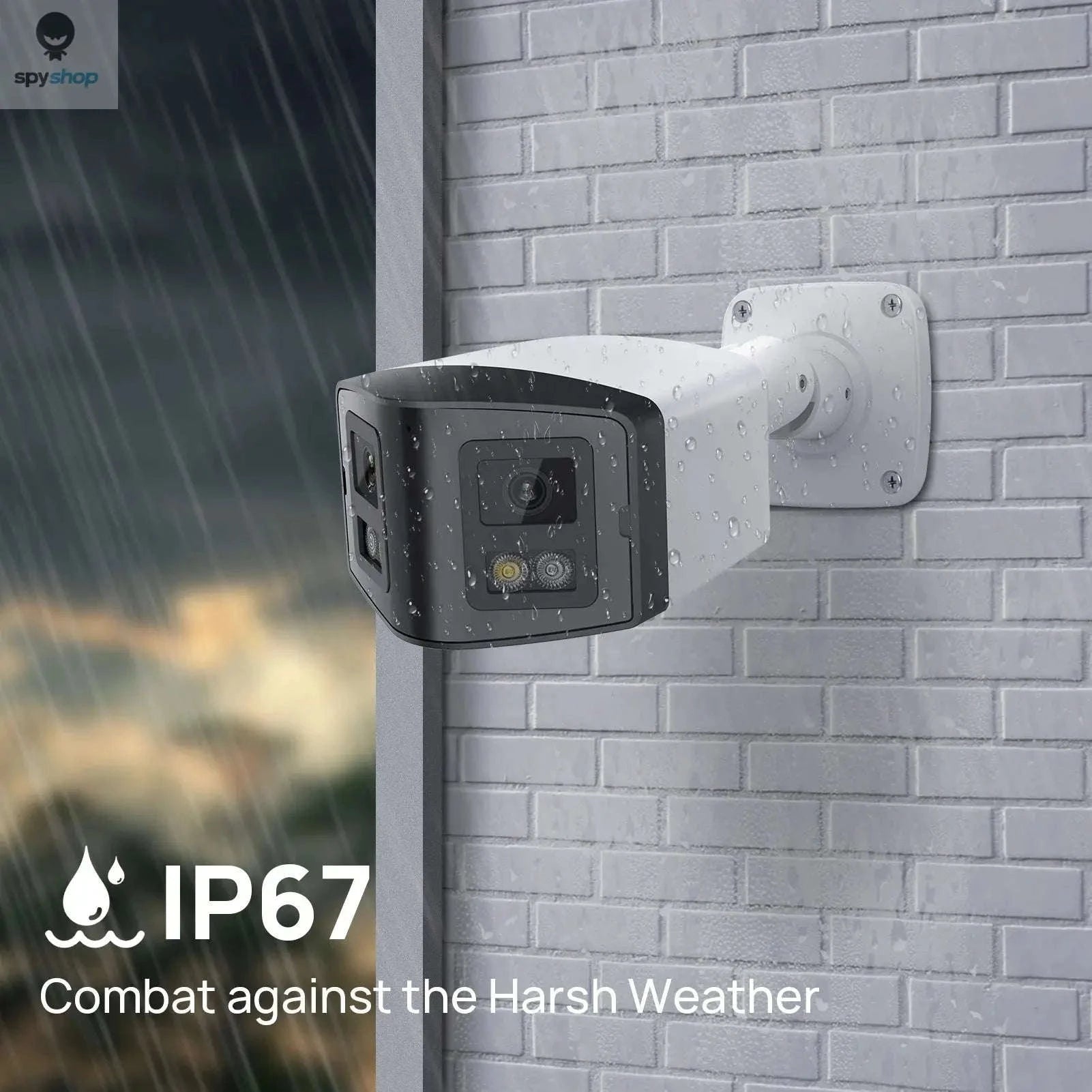Panoramic IP Camera – 4MP Dual-Lens 180° Security Monitoring-4MP / 2.8mm / United States