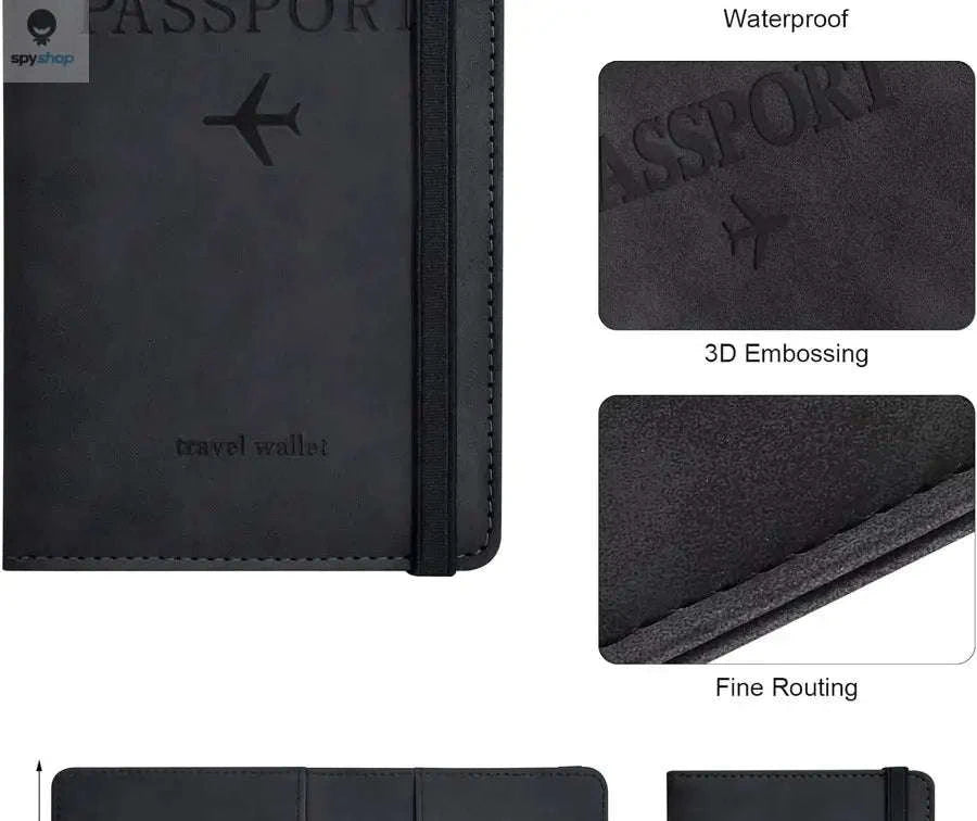 Passport Holder Wallet for Travel Essentials-Nave Blue