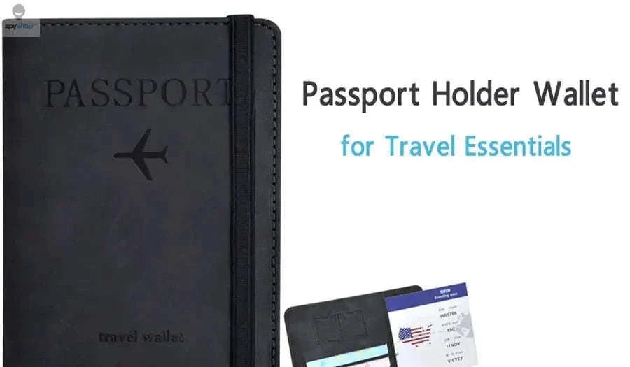 Passport Holder Wallet with RFID Protection and Travel Organization-Nave Blue