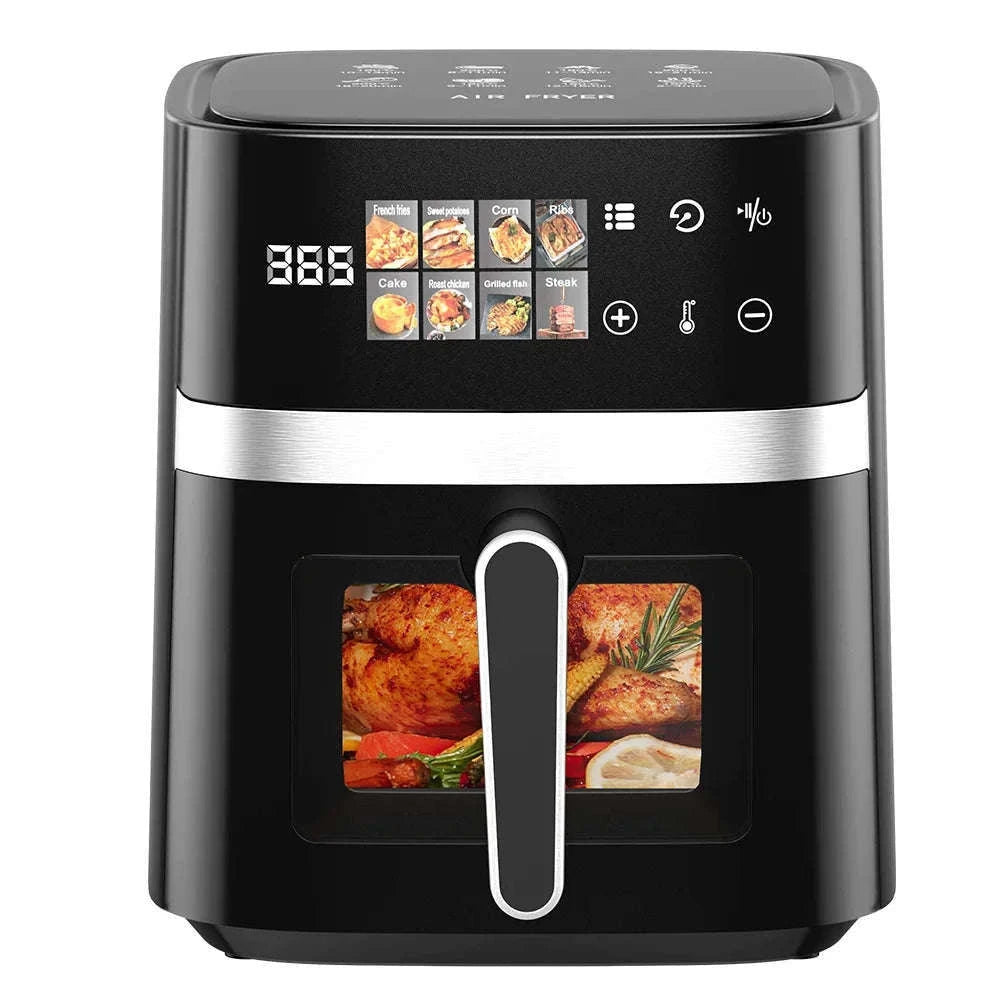 Patbrela 5.5L Air Fryer with Visible Window and Touchscreen-Black / GERMANY / EU