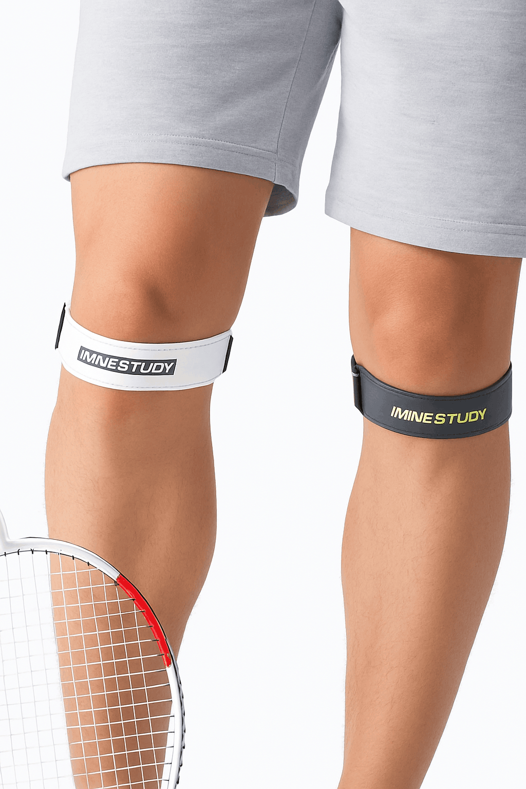 Patellar Strap for Knee Comfort and Targeted Support-Gray