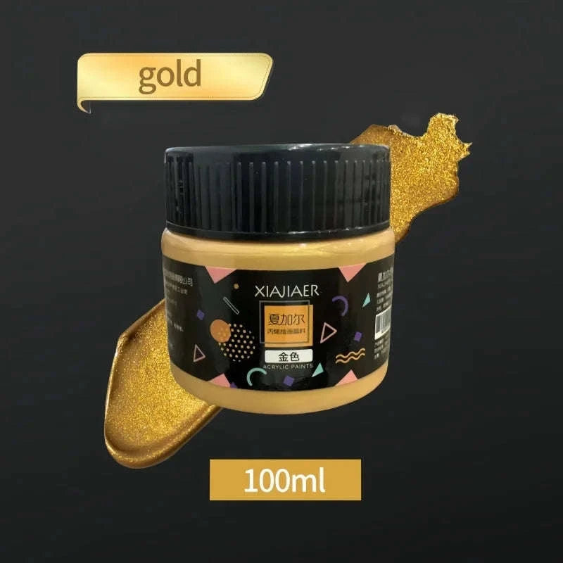 Pearlescent Metallic Acrylic Pigment Set-Plastic paste / single color / CHINA