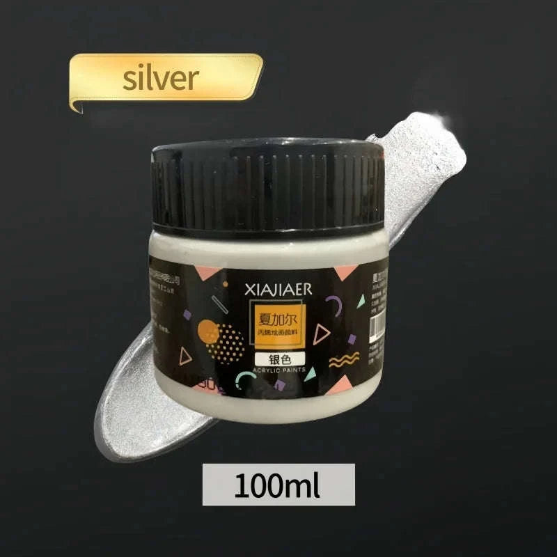 Pearlescent Metallic Acrylic Pigment Set-Plastic paste / single color / CHINA