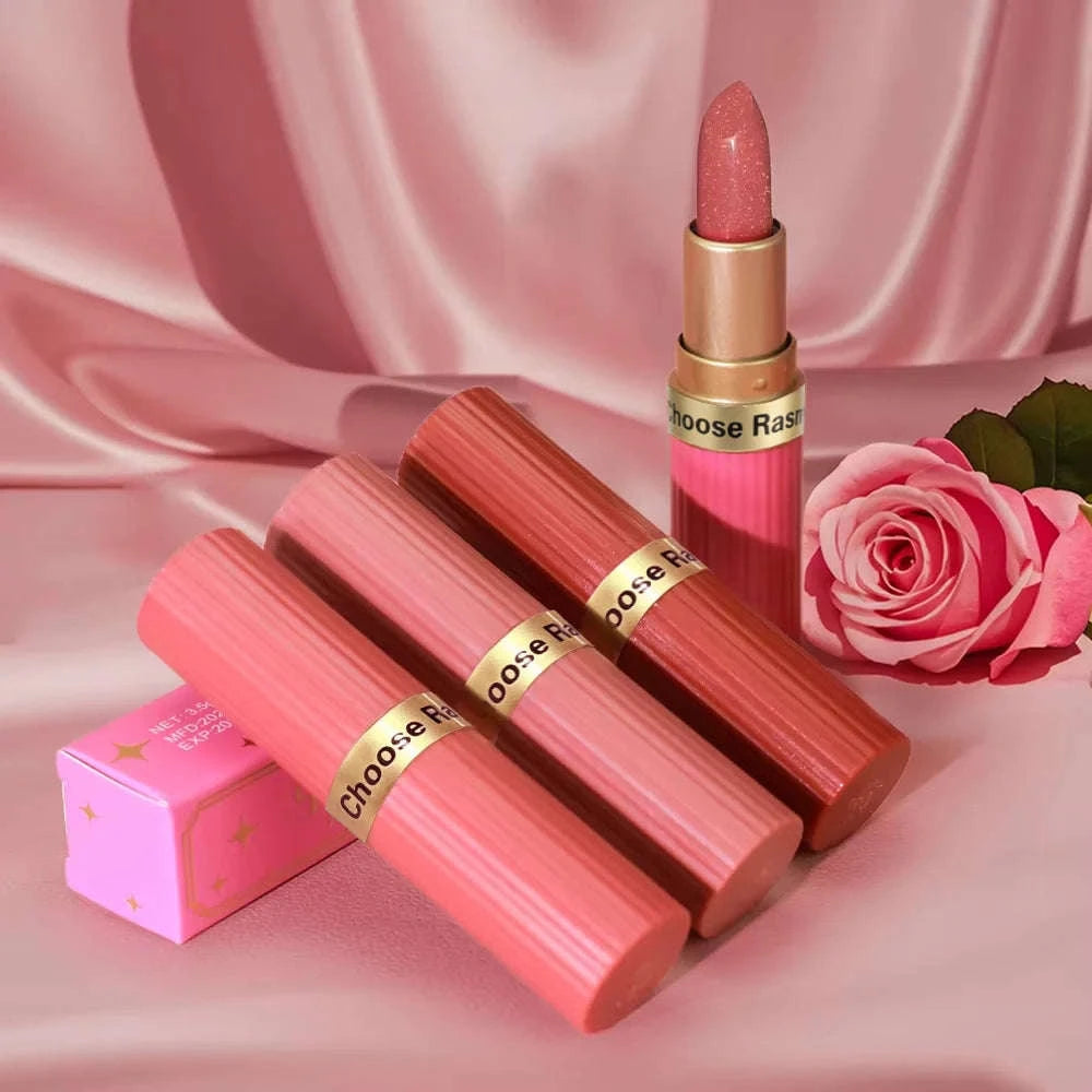 Pearlescent Pink Glitter Velvet Lipstick-SS32-06