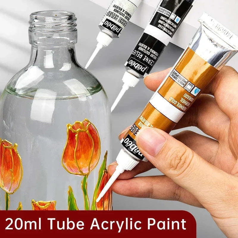 Pebeo Waterproof Acrylic Paint Tube 20ml-20ml Glitter / CHINA