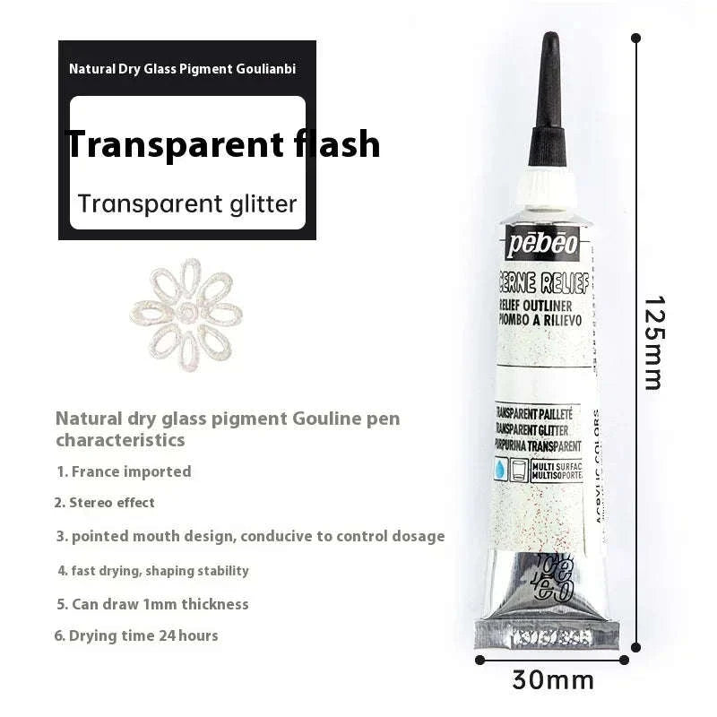 Pebeo Waterproof Acrylic Paint Tube 20ml-20ml Glitter / CHINA