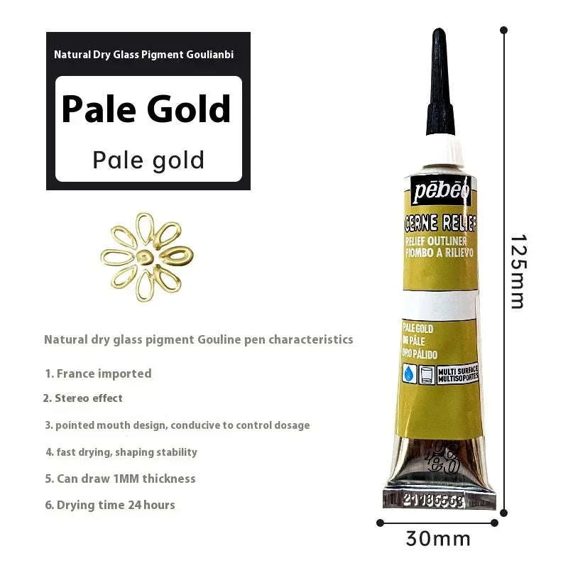 Pebeo Waterproof Acrylic Paint Tube 20ml-20ml Glitter / CHINA