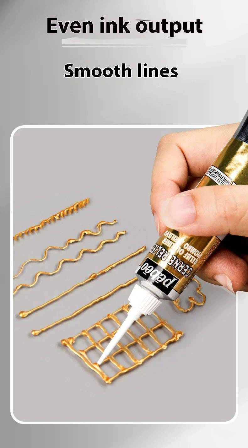 Pebeo Waterproof Acrylic Paint Tube 20ml-20ml Glitter / CHINA