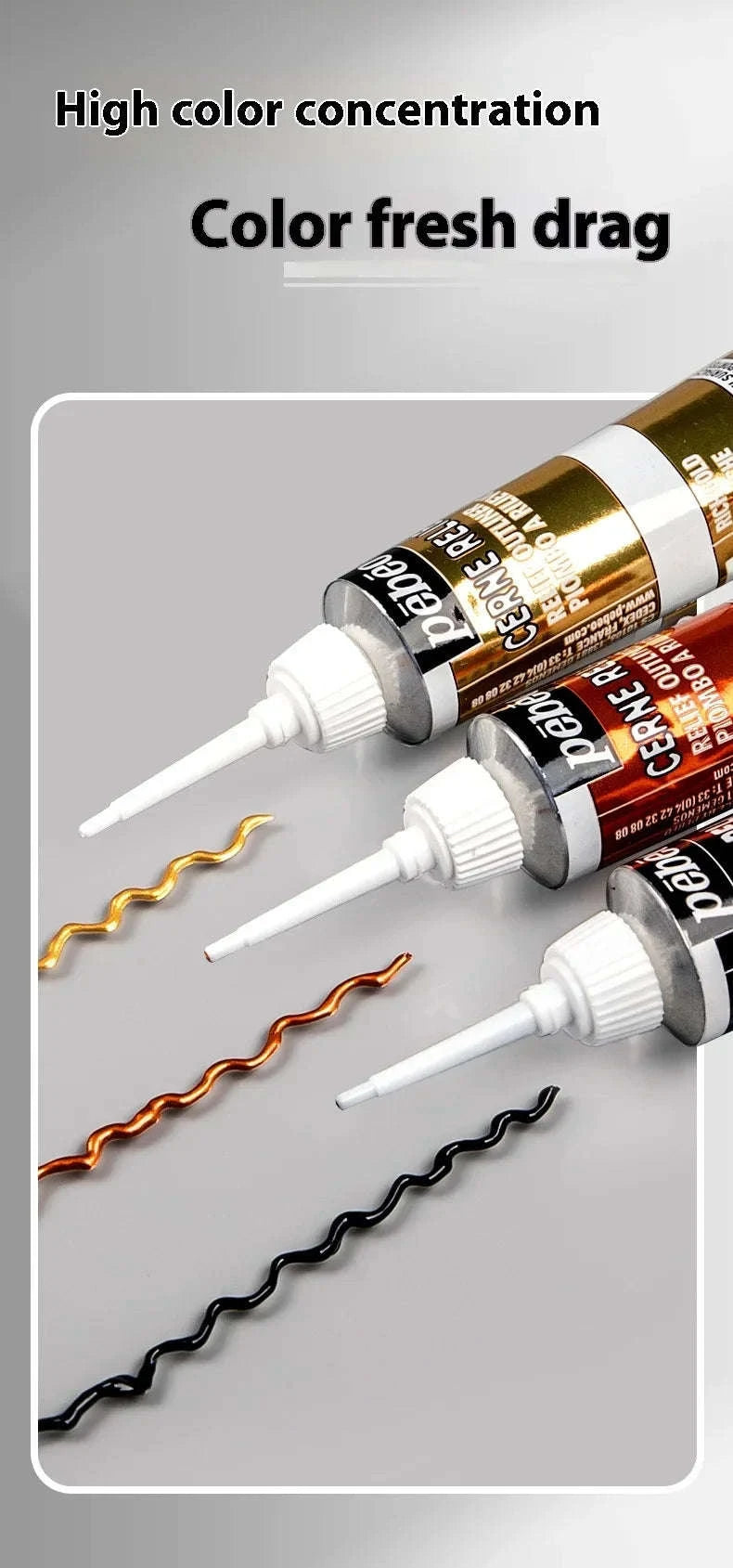Pebeo Waterproof Acrylic Paint Tube 20ml-20ml Glitter / CHINA