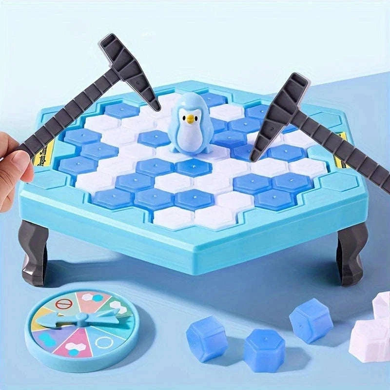 Penguin Ice Tapping Rescue Game for Family Play-Ice Knocking Toy