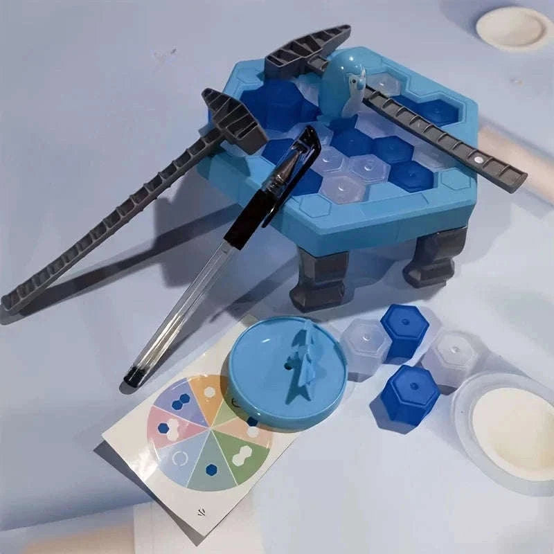 Penguin Ice Tapping Rescue Game for Family Play-Ice Knocking Toy