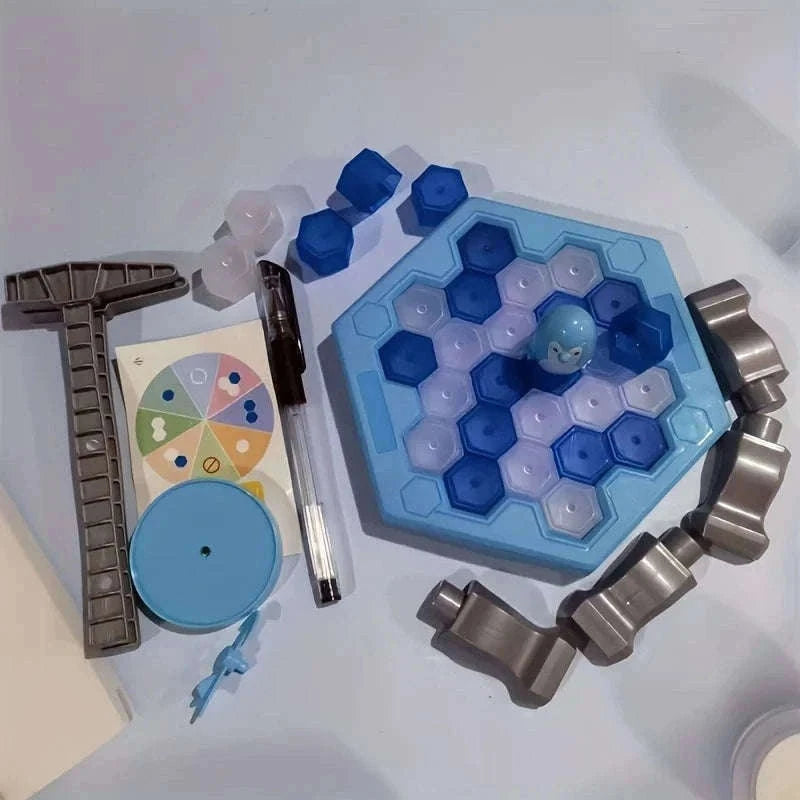 Penguin Ice Tapping Rescue Game for Family Play-Ice Knocking Toy