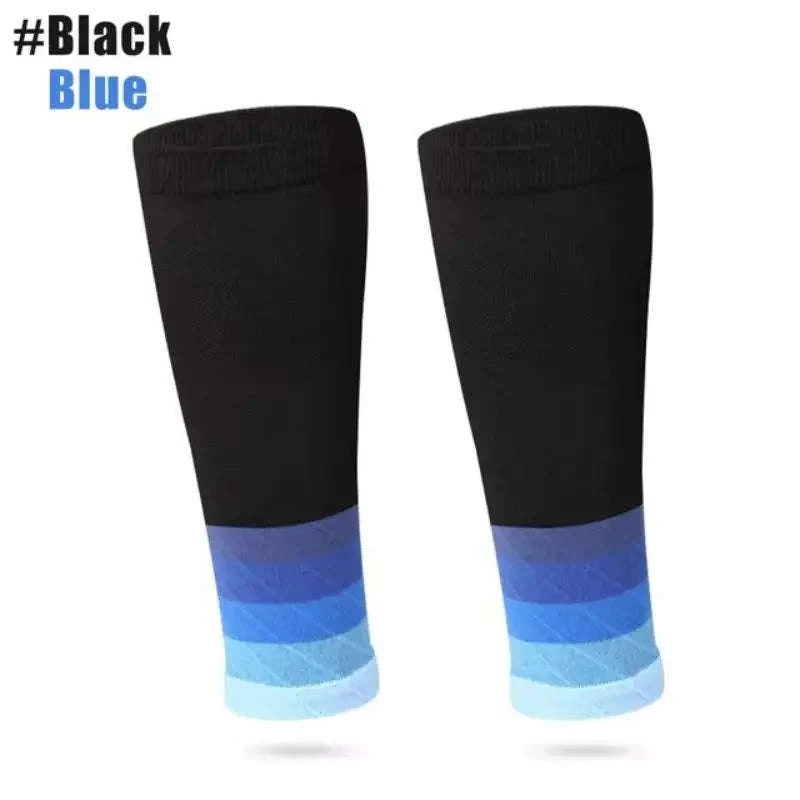 Performance Athletic Compression Calf Sleeves for Training-YS001-355-BU / One Size
