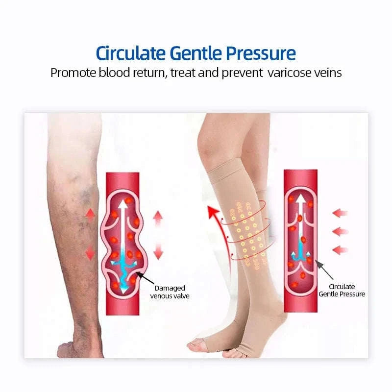 Performance Athletic Compression Calf Sleeves for Training-YS001-355-BU / One Size