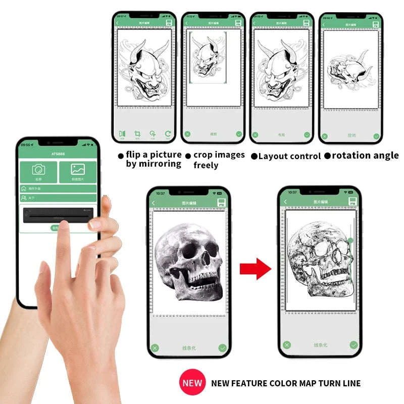 Peripage A40 Mini Portable Thermal Printer-With 15paper