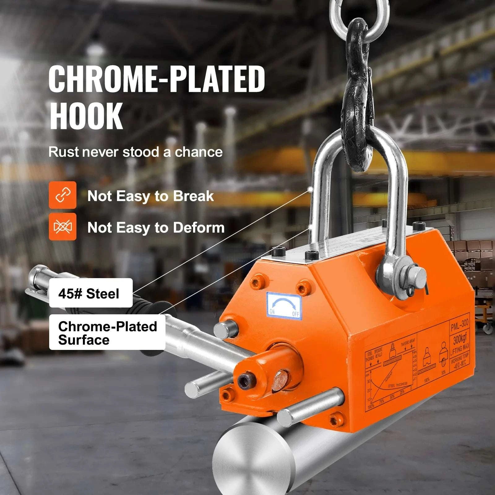 Permanent Magnetic Lifter 100–2000KG Steel Lifting Magnet Tool-100 Kg / United States