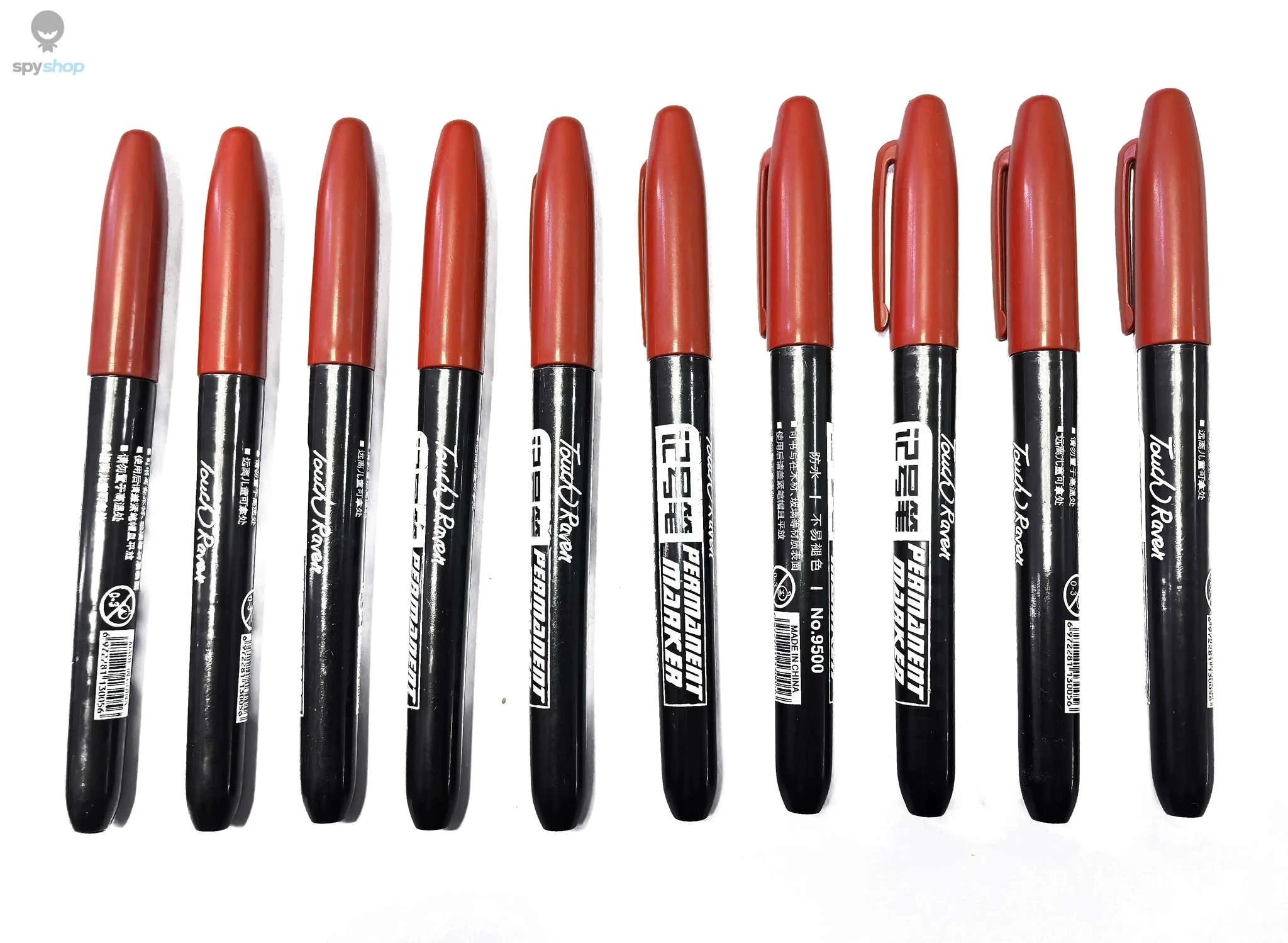 Permanent Marker Pen Set – Waterproof Fine Tip Markers for Creative Work-5 Black 5 Blue