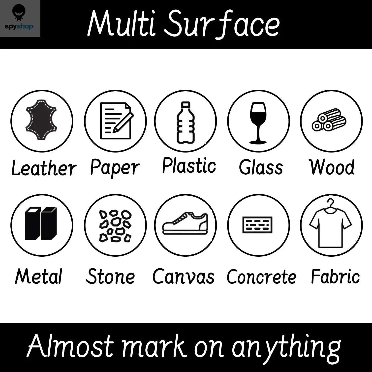 Permanent Marker Pen Set – Waterproof Fine Tip Markers for Creative Work-5 Black 5 Blue