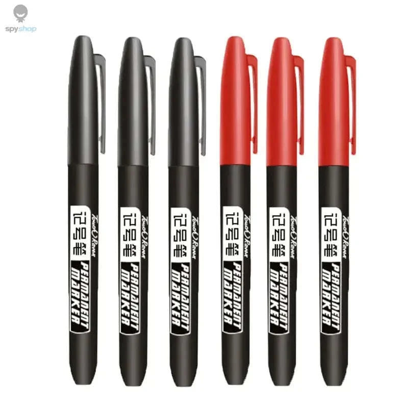 Permanent Marker Pen Set – Waterproof Fine Tip Markers for Creative Work-5 Black 5 Blue