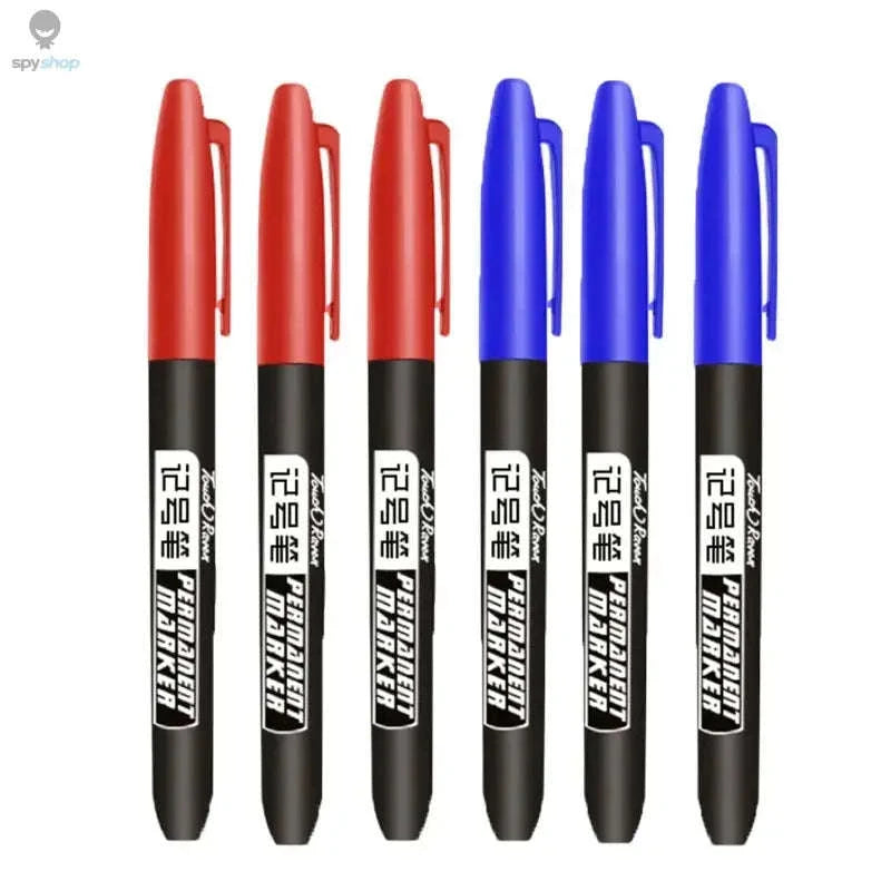 Permanent Marker Pen Set – Waterproof Fine Tip Markers for Creative Work-5 Black 5 Blue