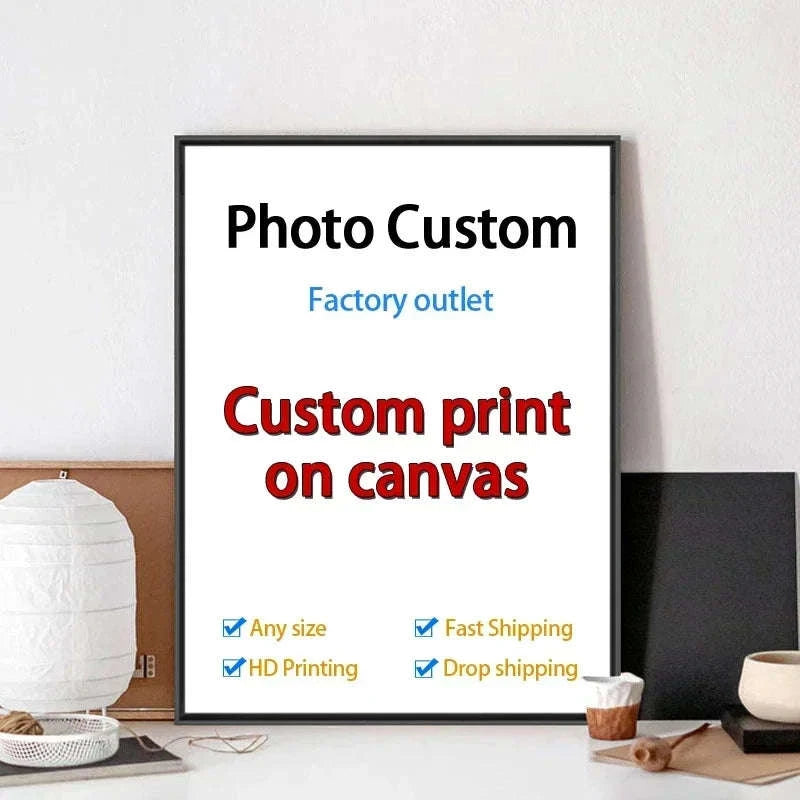Personalized Canvas Print-canvas and frame set / 100x150CM