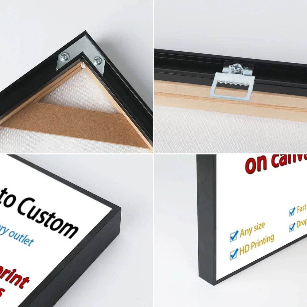 Personalized Canvas Print-canvas and frame set / 100x150CM