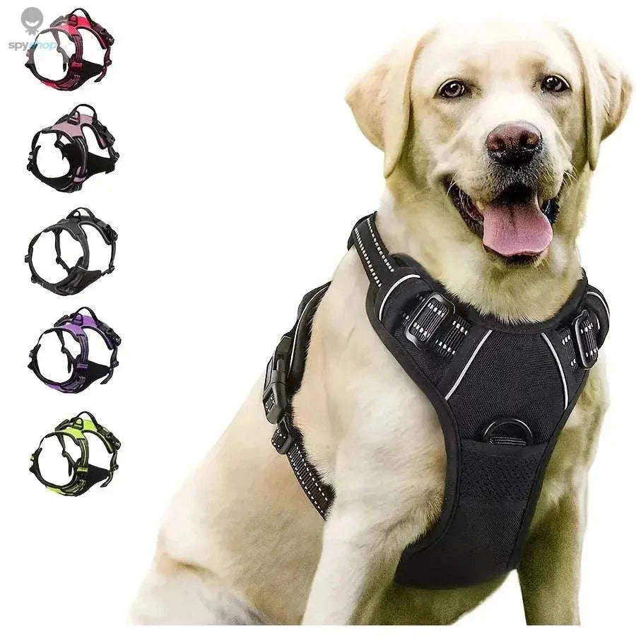 Personalized Dog Vest Harness – Adjustable, Comfortable, Secure Fit-Black / S / CHINA