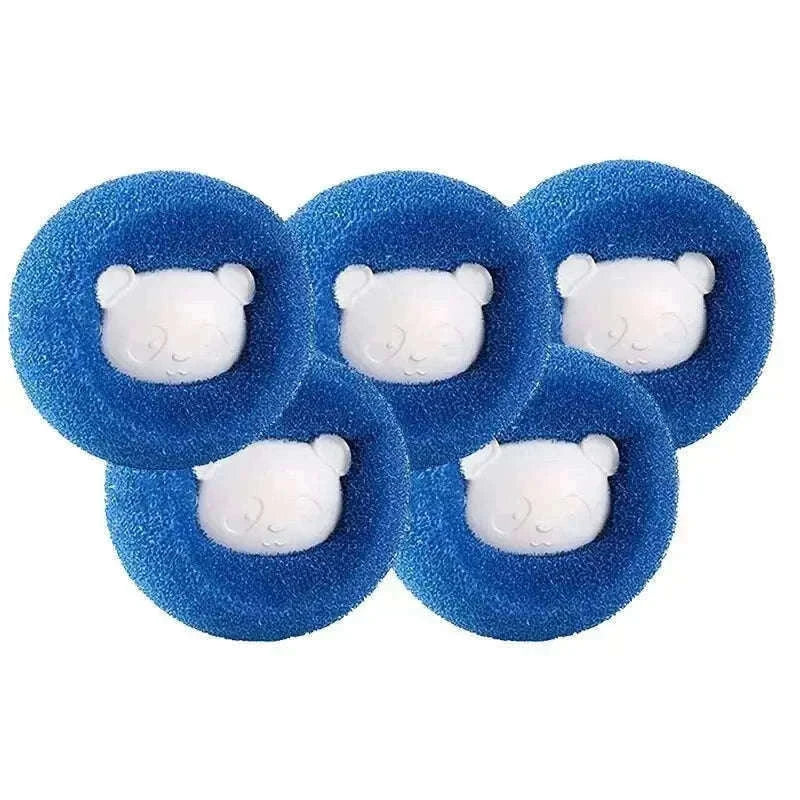 Pet Hair Remover Laundry Balls for Cleaner Clothes-Blue-3PC / 58x58x5mm