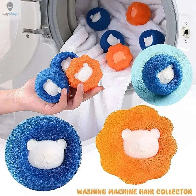 Pet Hair Remover Laundry Balls – Reusable Fur Catcher for Cleaner Clothes-Blue-3PC / 58x58x5mm
