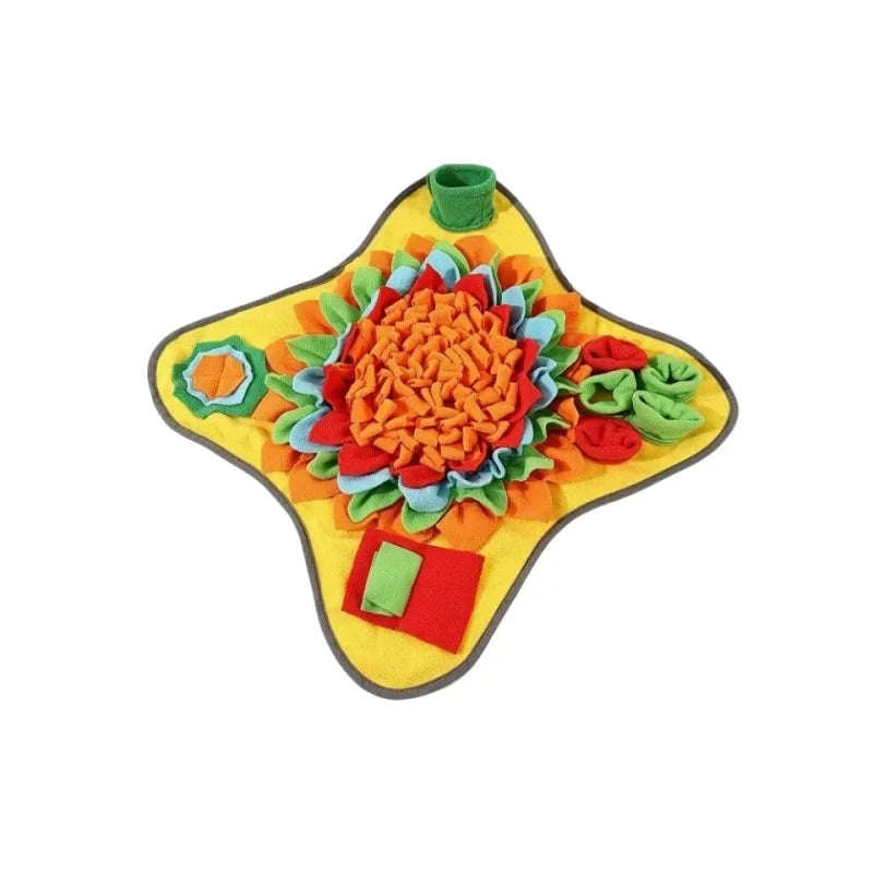 Pet Sniffing Training Mat for Dogs & Cats-Yellow