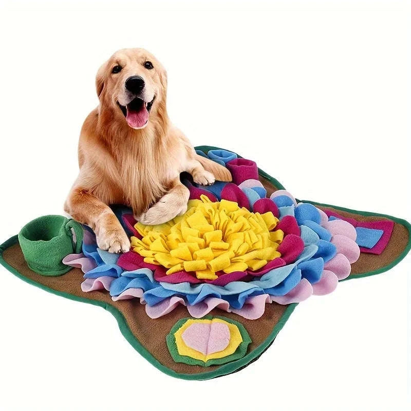 Pet Sniffing Training Mat for Dogs & Cats-Yellow