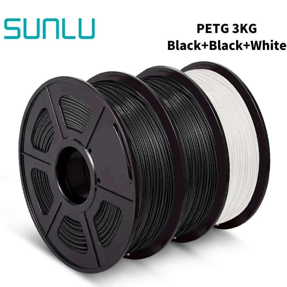 PETG 3D Printer Filament 1.75mm 3-Pack for Clear Strong Prints-PETG-WT-3KG / GERMANY