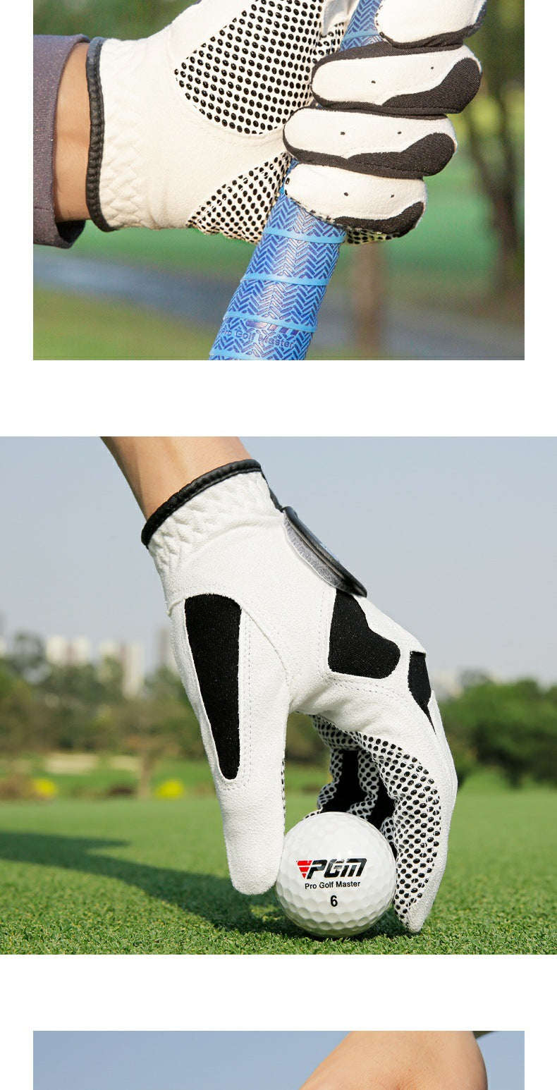 PGM Professional Golf Gloves-grey-left hand-1pcs / 23
