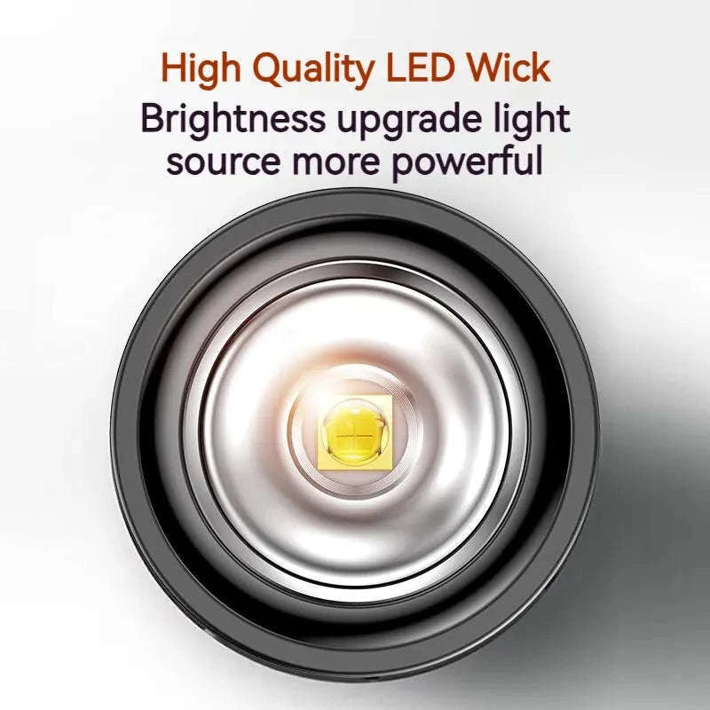 Philips EDC Portable Rechargeable LED Flashlight-BLACK / S / black|Fixed Focus|18650