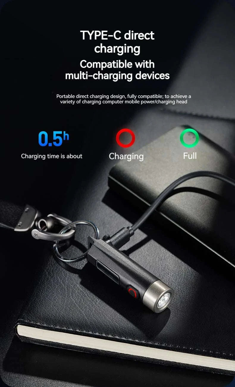 Philips SFL1121 Mini EDC Flashlight LED Rechargeable Keychain Light-SFL1121